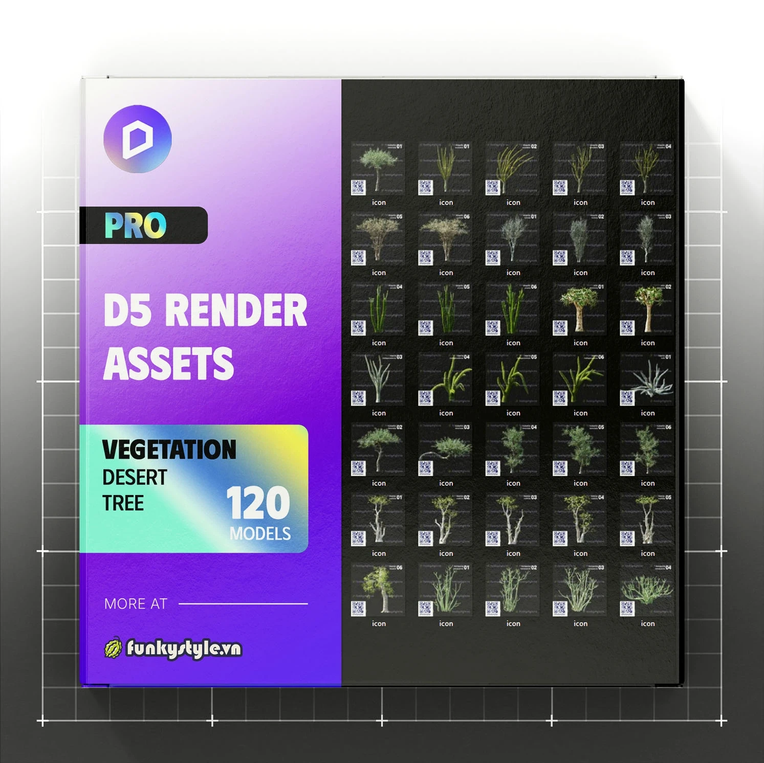 File D5 Render Thư Viện Cây Xanh & Cảnh Quan | FunkyStyle